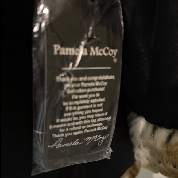 Pamela McCoy Spotted Tan and Black Teddy Jacket - Picture 8 of 9